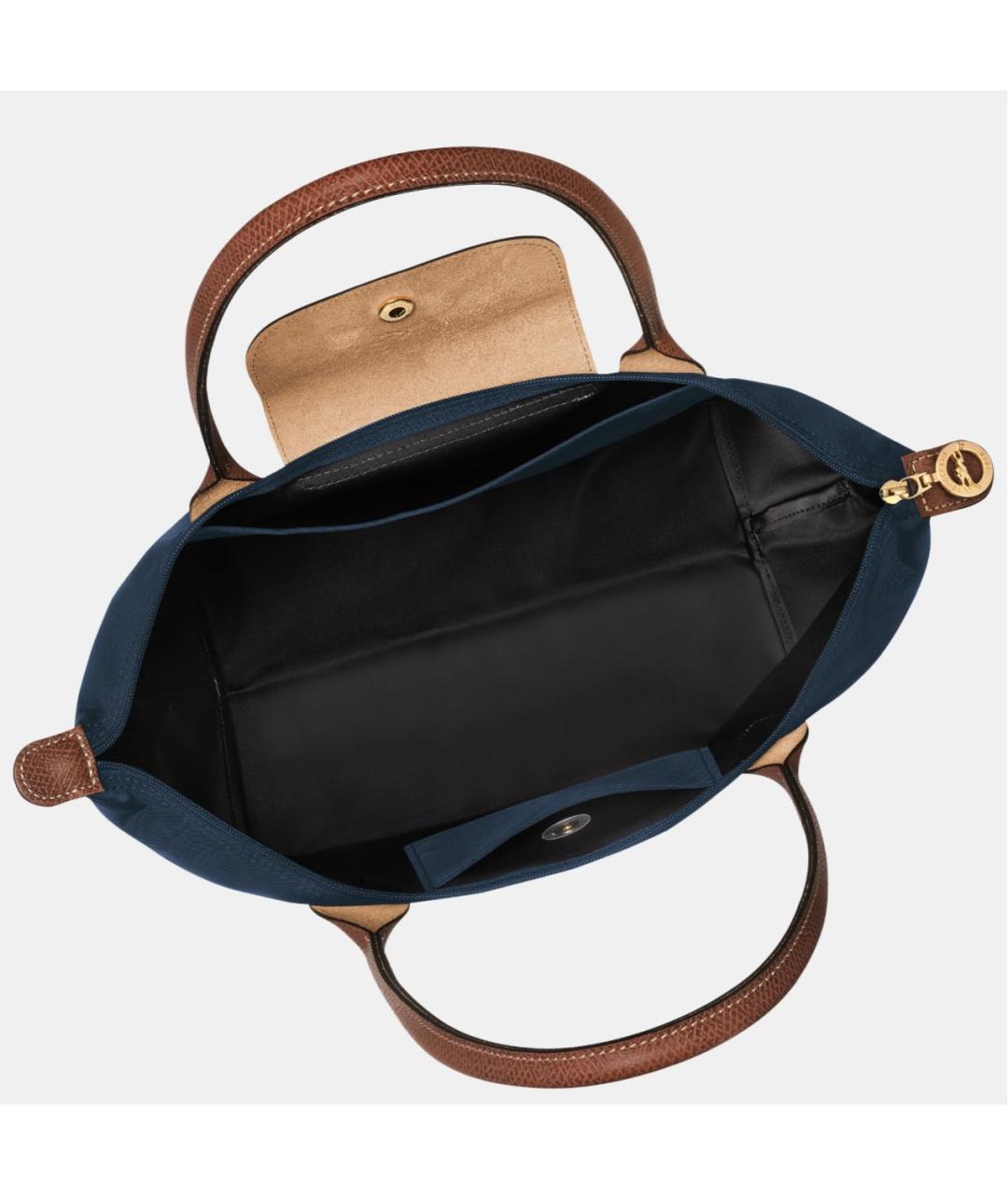 LONGCHAMP Темно-синяя тканевая сумка тоут, фото 4