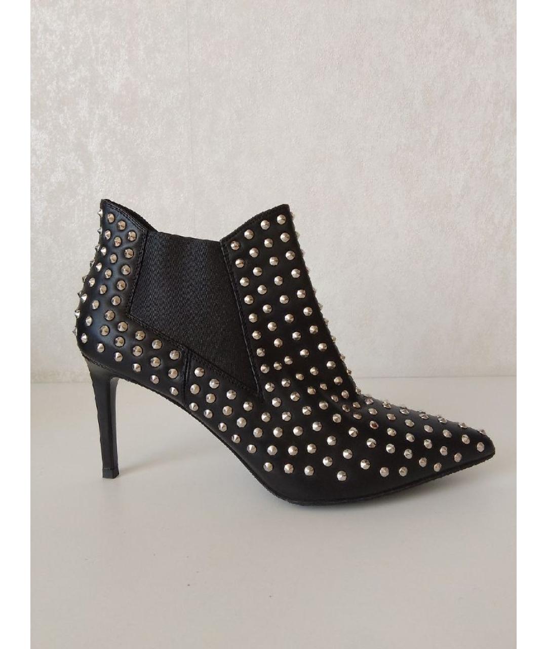 SAINT LAURENT Черные кожаные ботильоны, фото 6