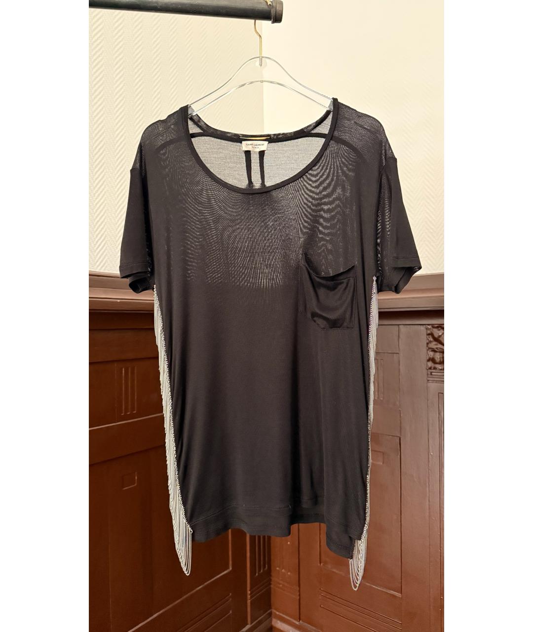 SAINT LAURENT Черная футболка, фото 6