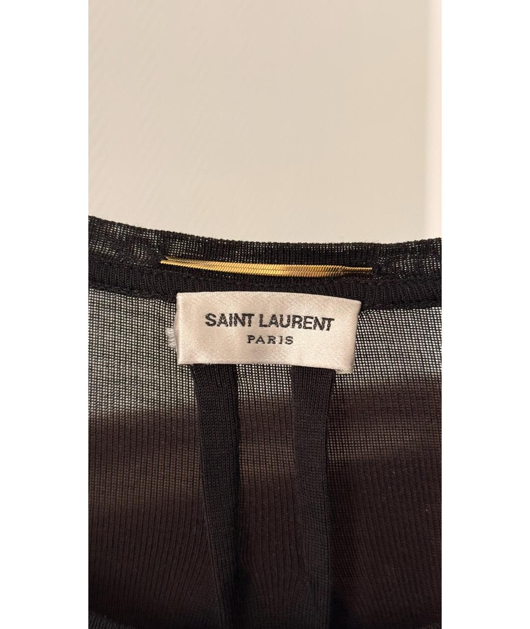 SAINT LAURENT Черная футболка, фото 3