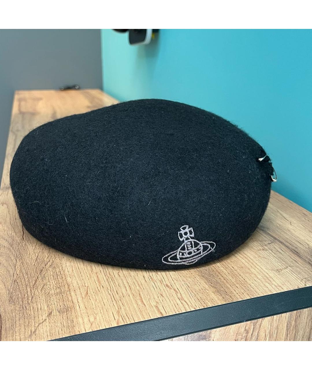 VIVIENNE WESTWOOD Черная шерстяная шляпа, фото 3