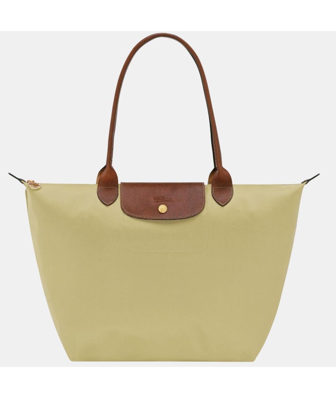 LONGCHAMP Зеленая тканевая сумка тоут, фото 8