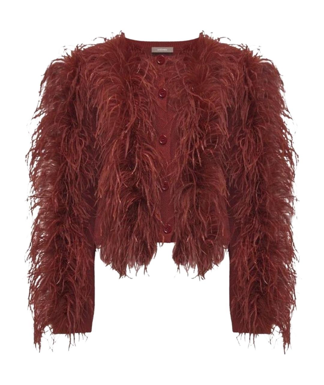 12 STOREEZ Бордовый хлопковый кардиган, фото 1