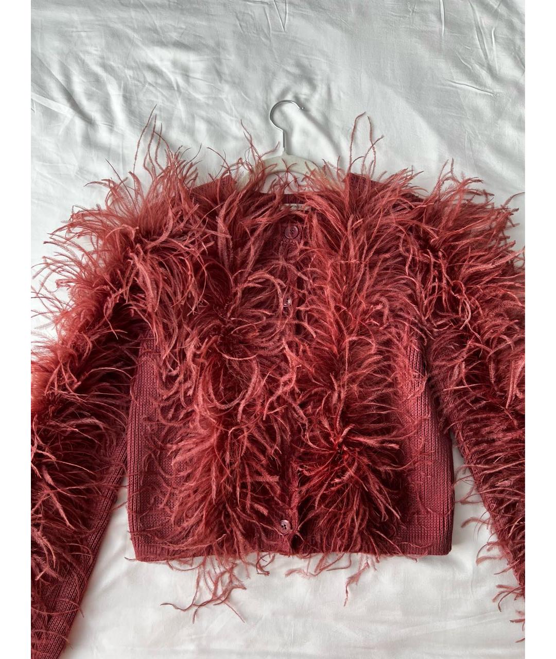 12 STOREEZ Бордовый хлопковый кардиган, фото 4