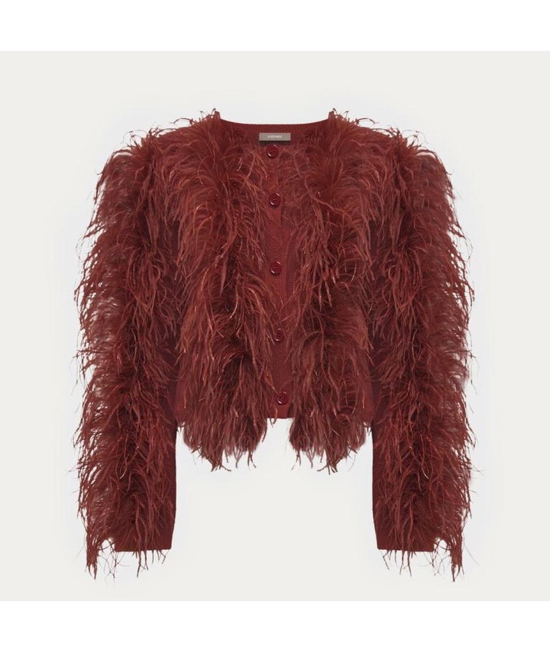 12 STOREEZ Бордовый хлопковый кардиган, фото 9