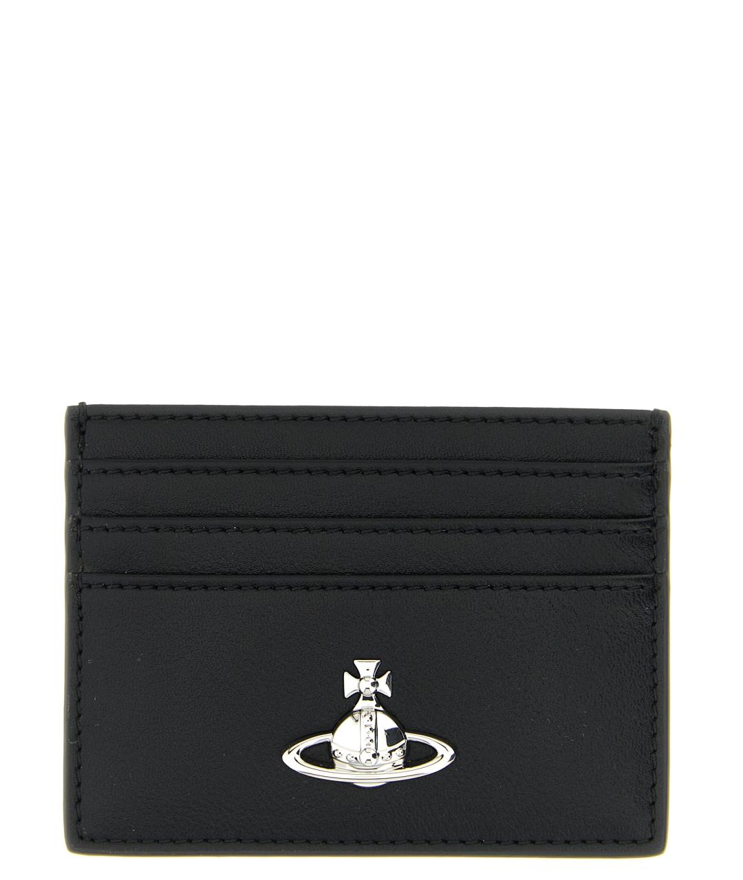 VIVIENNE WESTWOOD Черный полиуретановый кардхолдер, фото 1