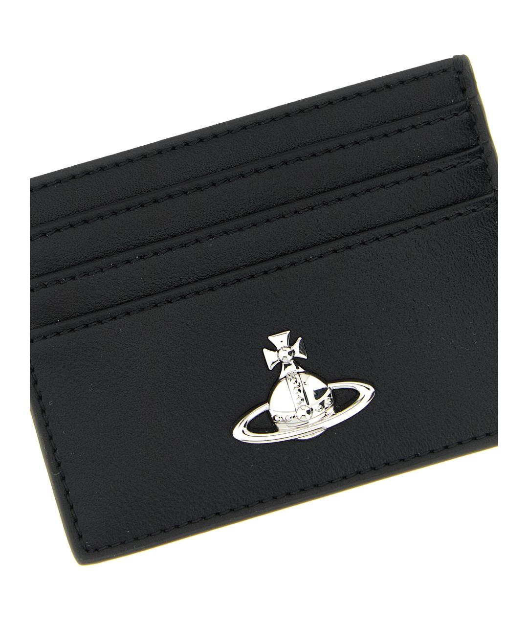VIVIENNE WESTWOOD Черный полиуретановый кардхолдер, фото 3