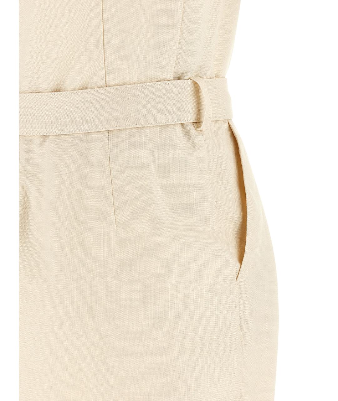 PINKO Белое вискозное платье, фото 4