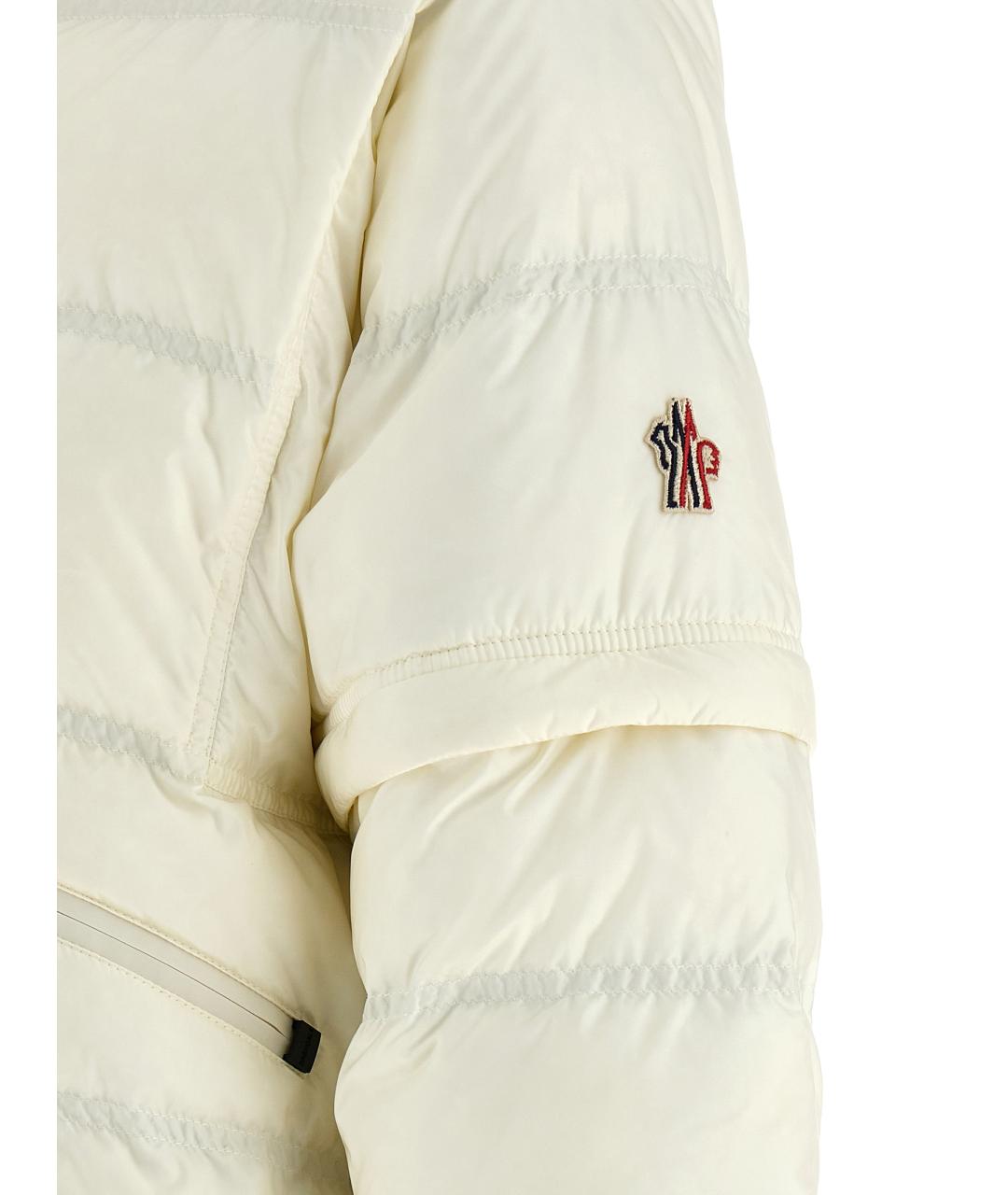 MONCLER GRENOBLE Белый полиамидовый пуховик, фото 5