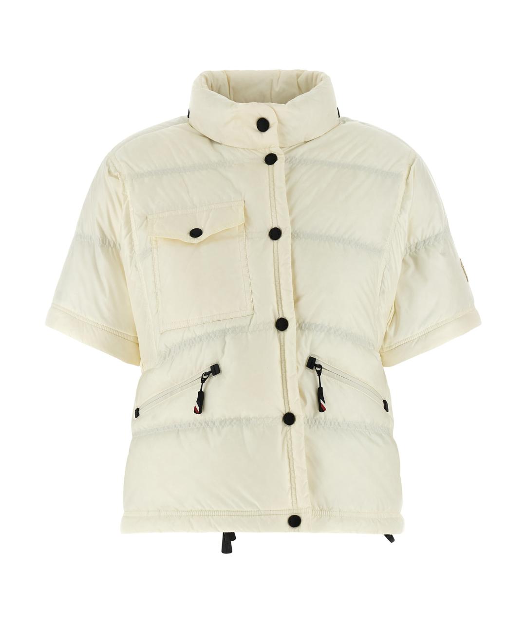 MONCLER GRENOBLE Белый полиамидовый пуховик, фото 2