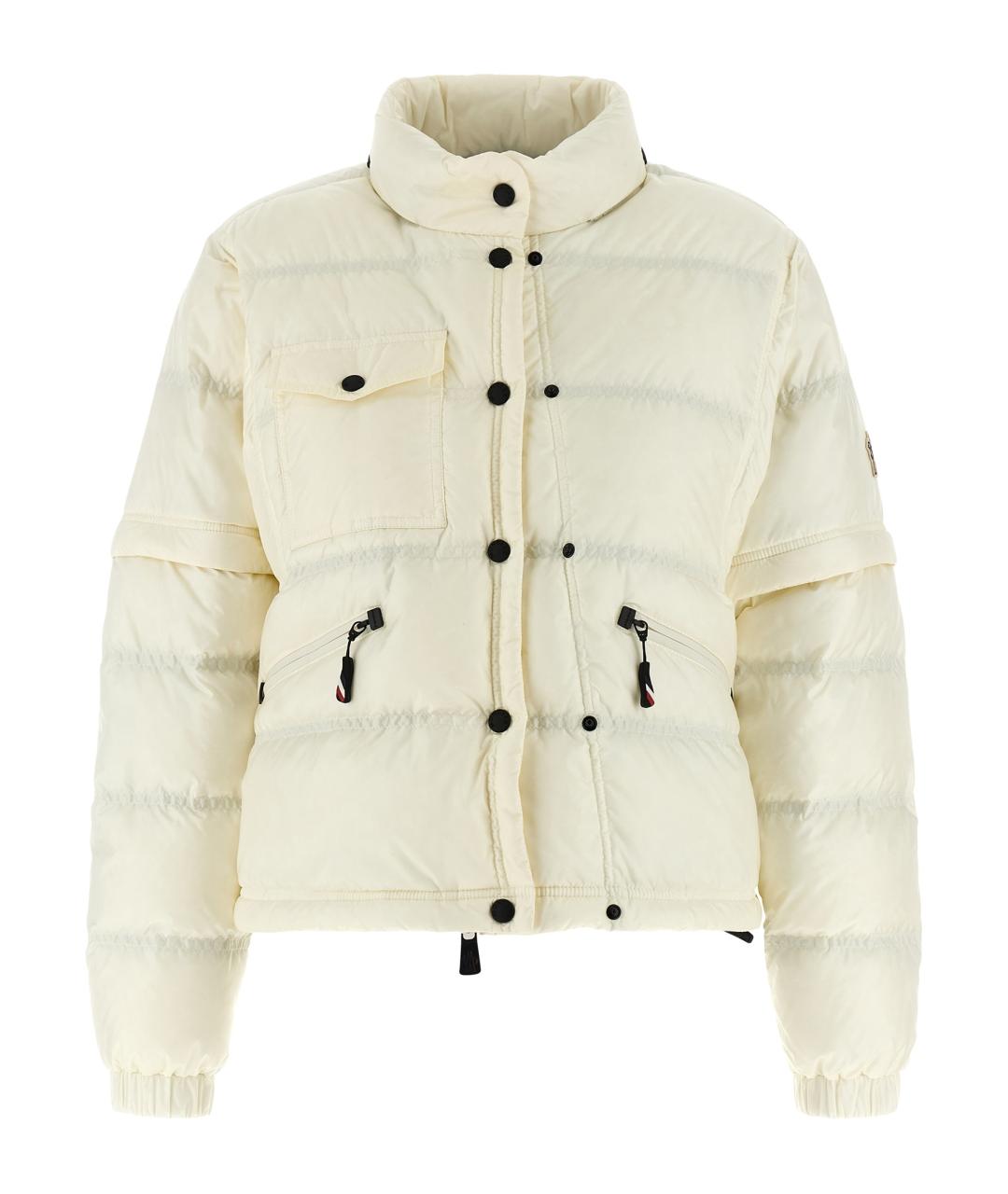 MONCLER GRENOBLE Белый полиамидовый пуховик, фото 1