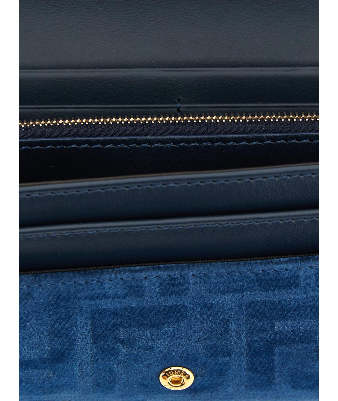 FENDI Синий кошелек, фото 4