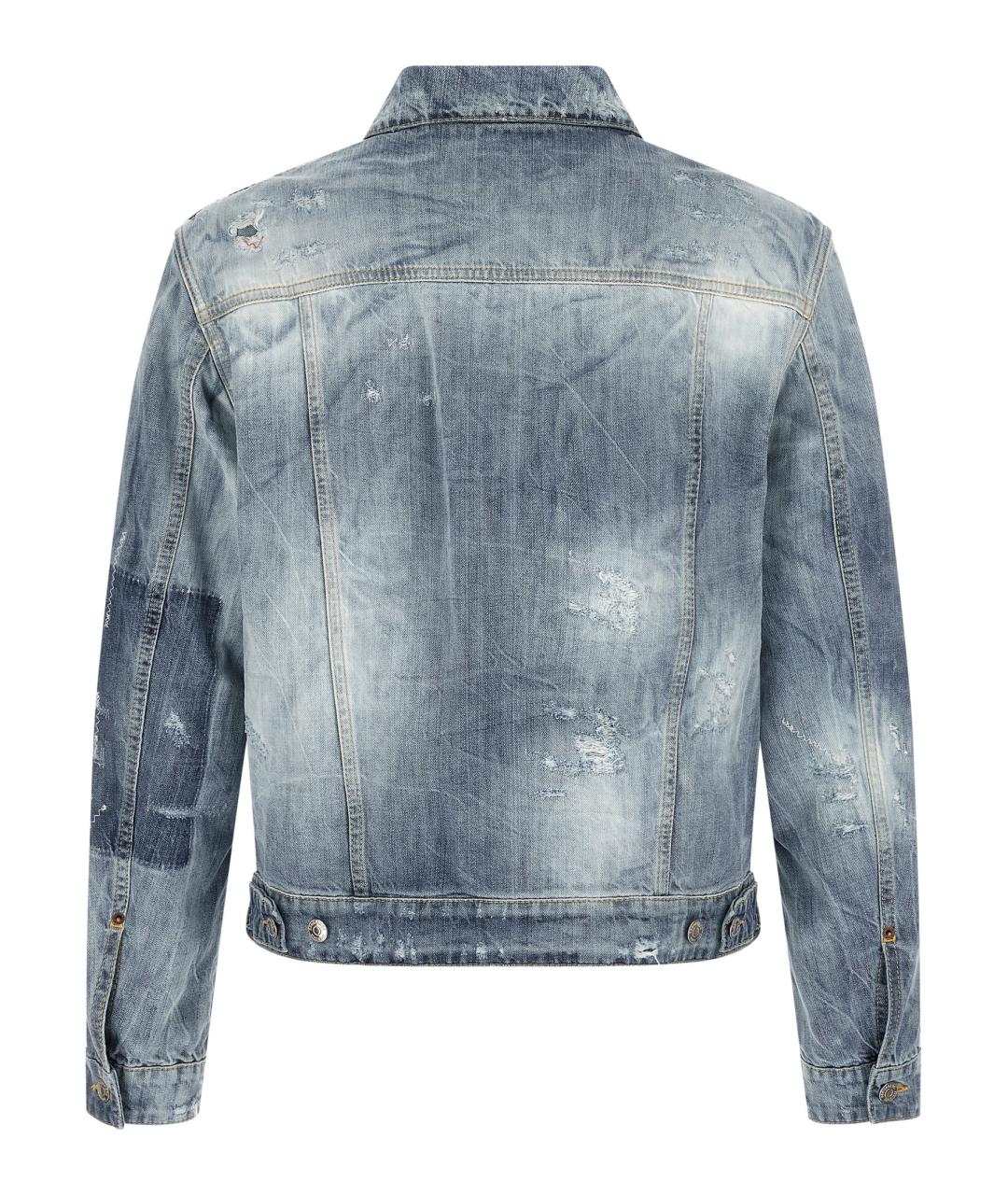 DSQUARED2 Синяя хлопковая куртка, фото 2