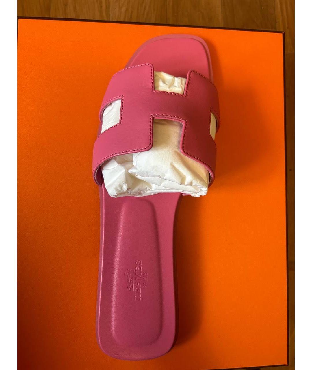 HERMES Кожаные сандалии, фото 6