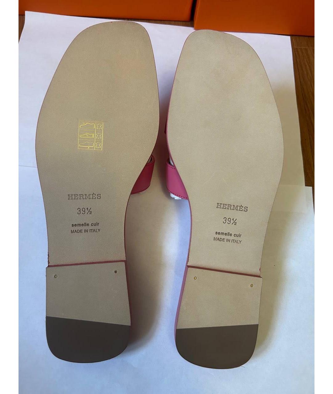 HERMES Кожаные сандалии, фото 5