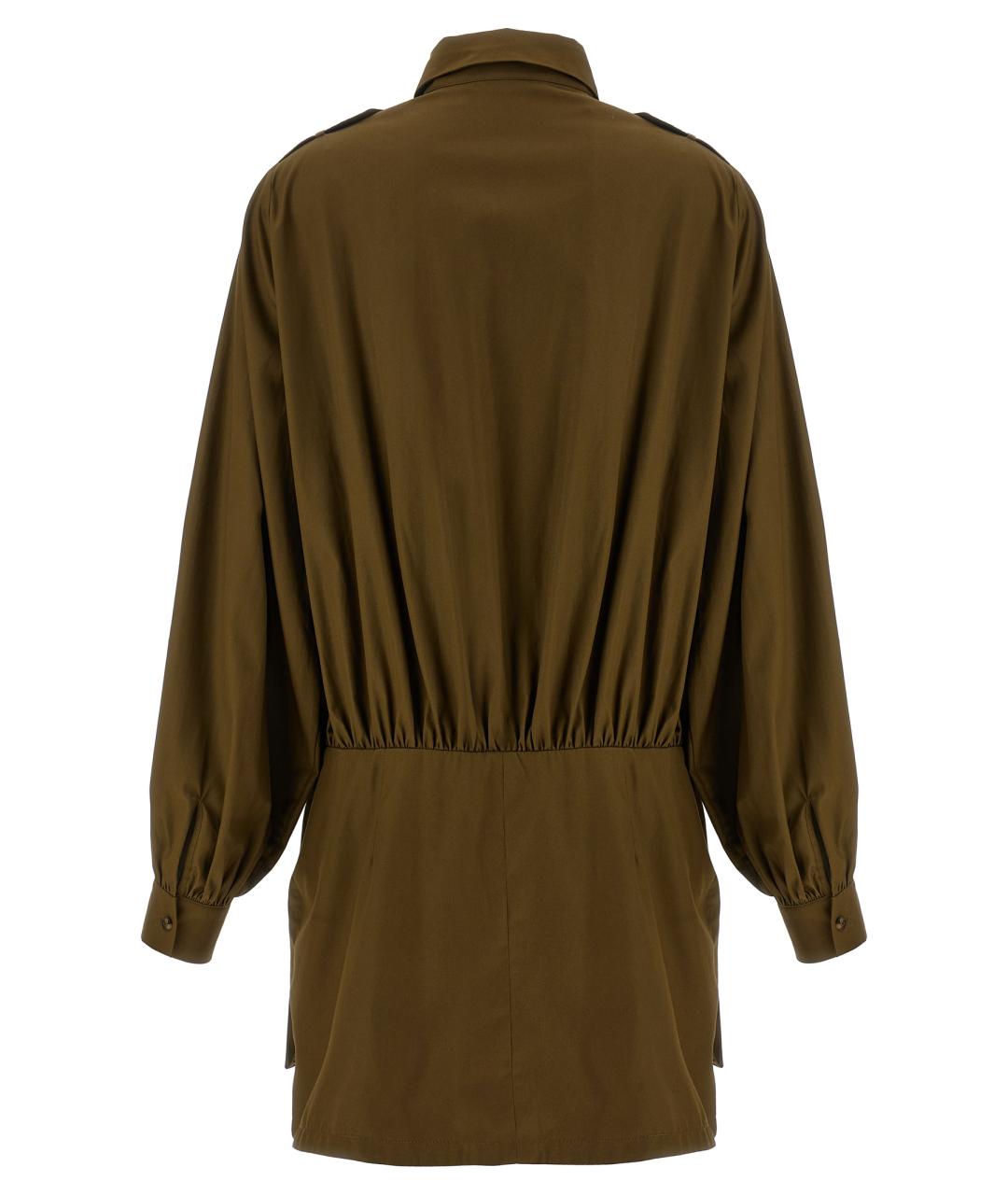 7 FOR ALL MANKIND Коричневое хлопковое платье, фото 2