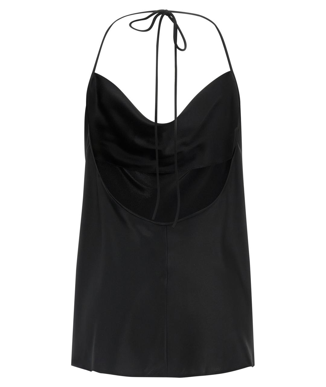 VALENTINO Черная шелковая блузы, фото 2