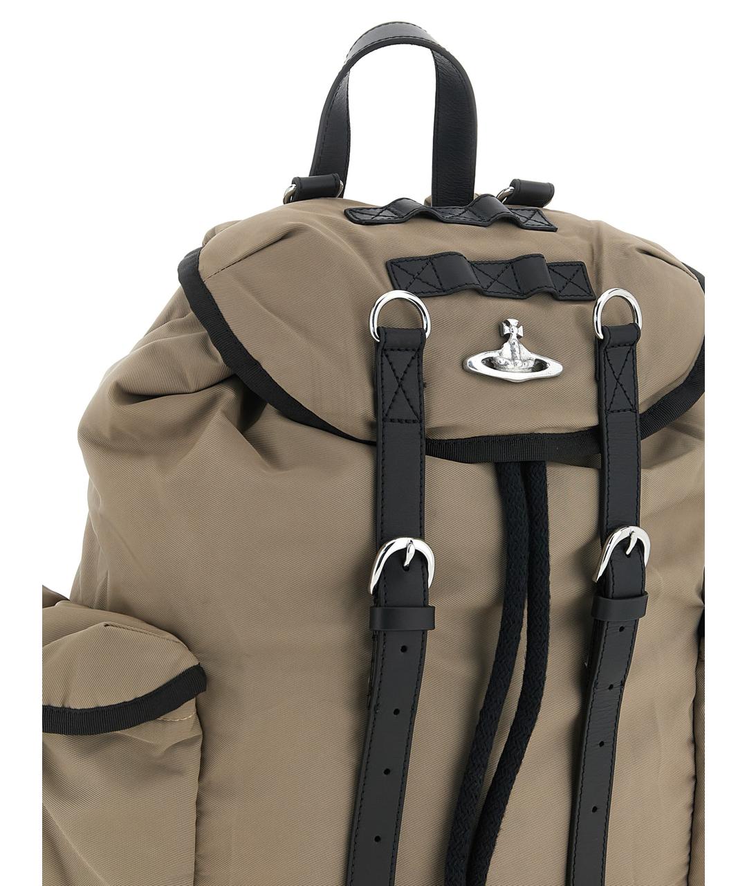 VIVIENNE WESTWOOD Бежевый синтетический рюкзак, фото 3