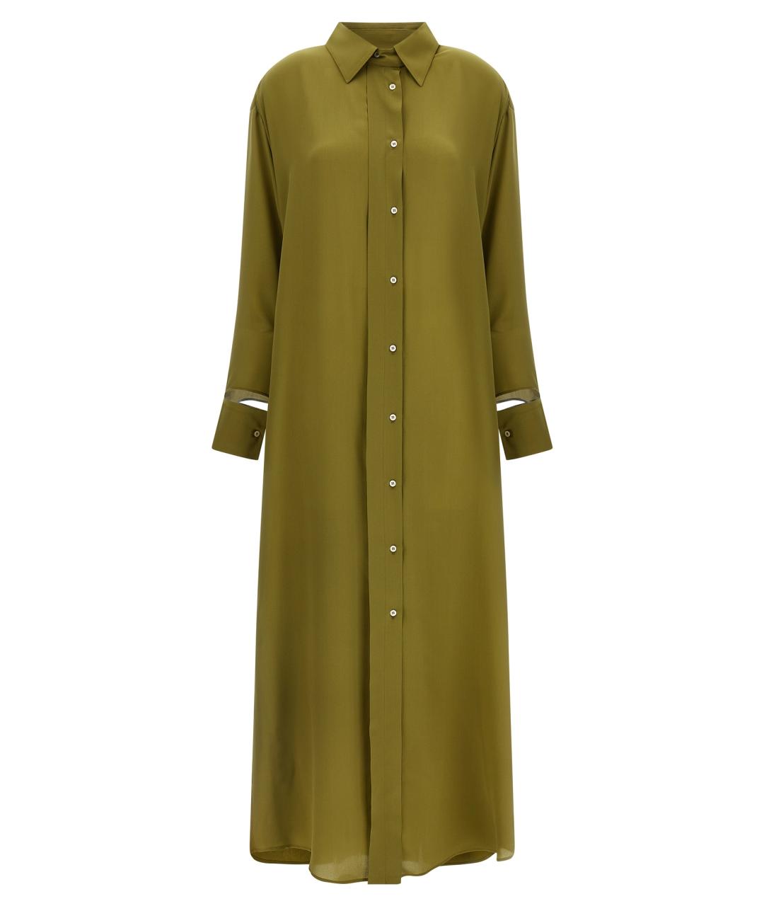 JEJIA Зеленые шелковое платье, фото 1