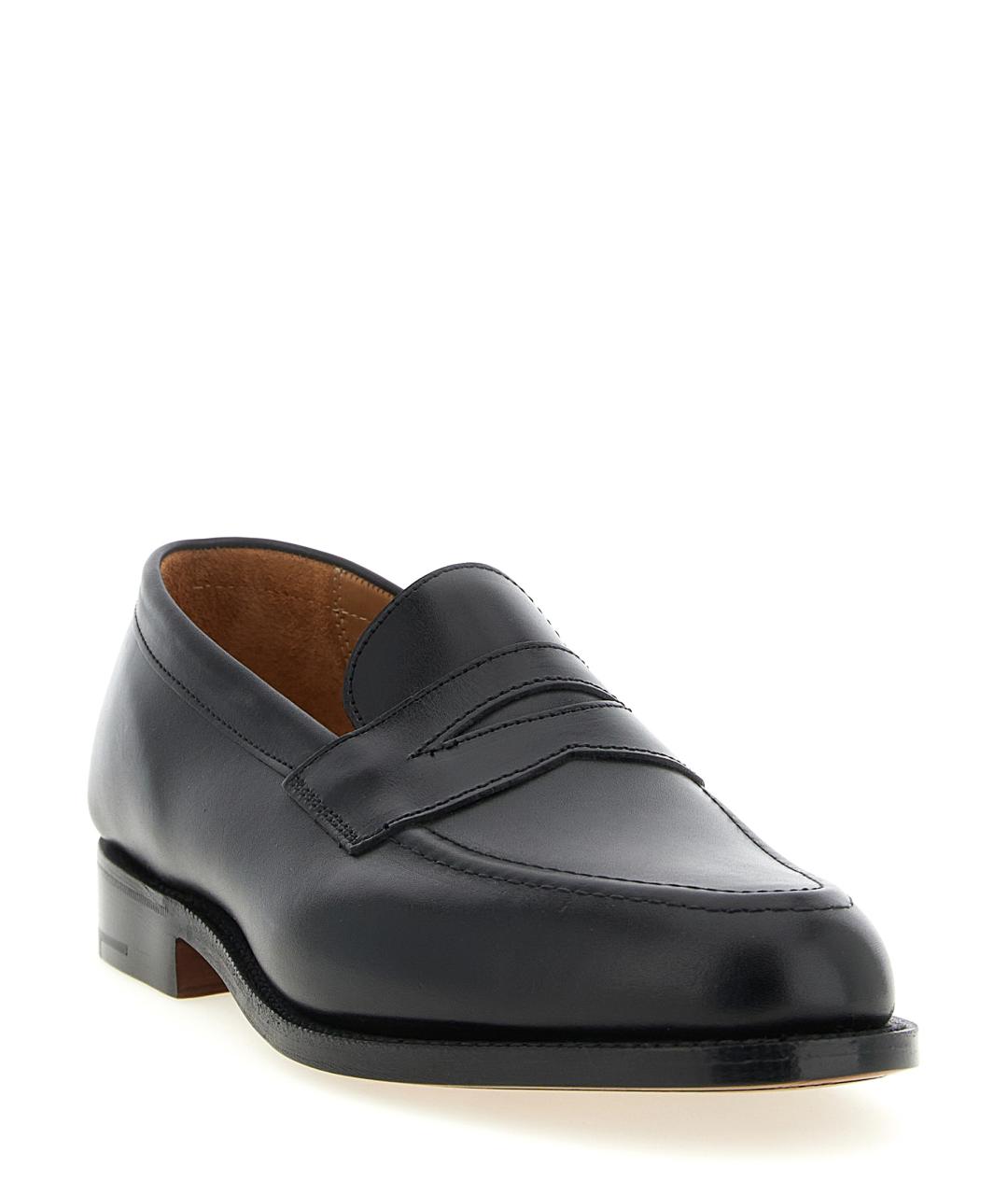 TRICKER'S Черные кожаные лоферы, фото 2