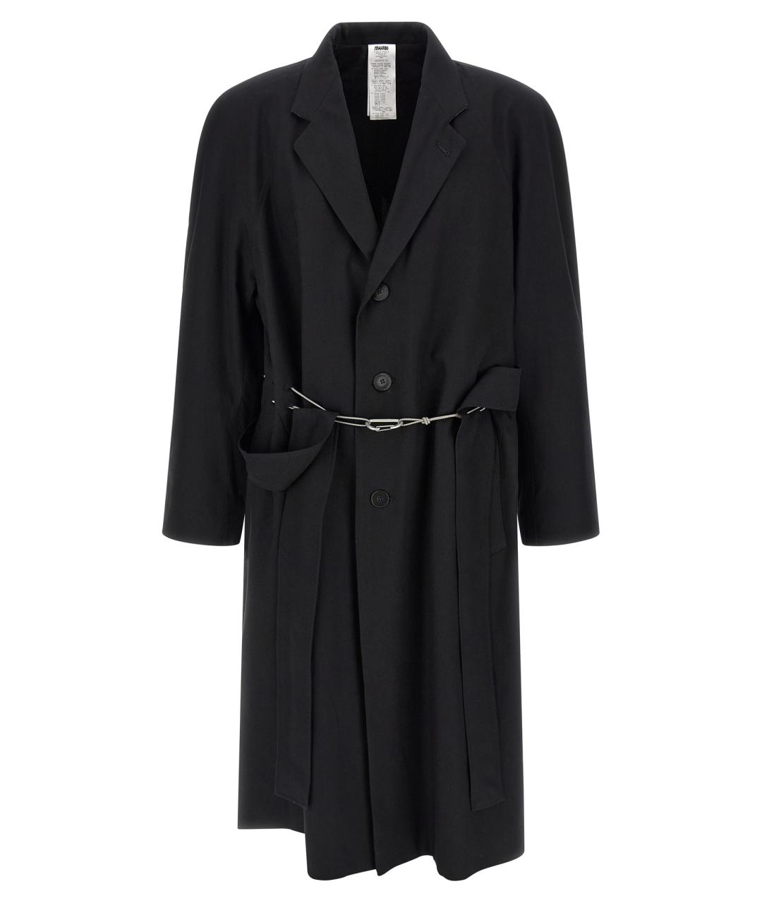 MAGLIANO Черный хлопковый тренч / плащ, фото 1