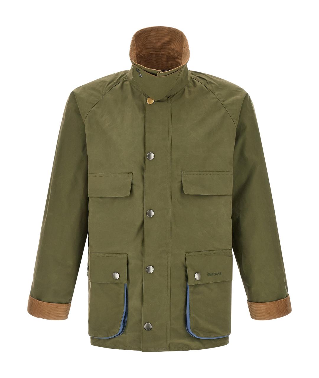 BARBOUR Зеленая хлопковая куртка, фото 2