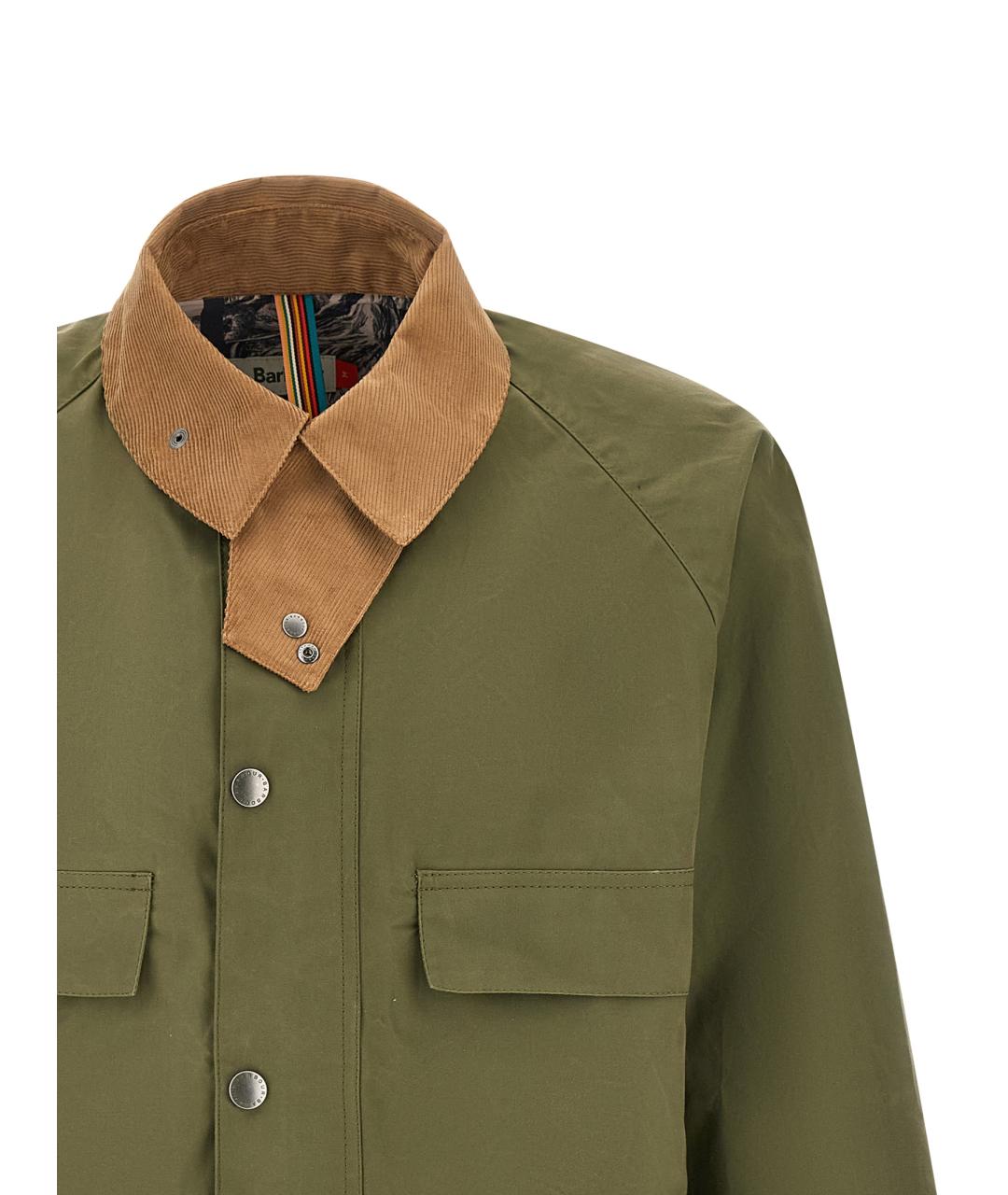 BARBOUR Зеленая хлопковая куртка, фото 4