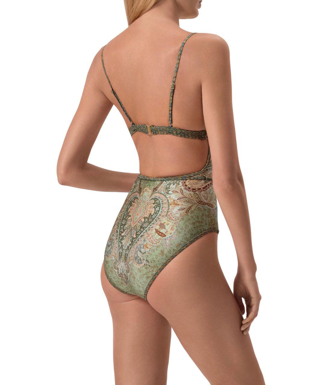 ZIMMERMANN Зеленый полиамидовый купальник, фото 3