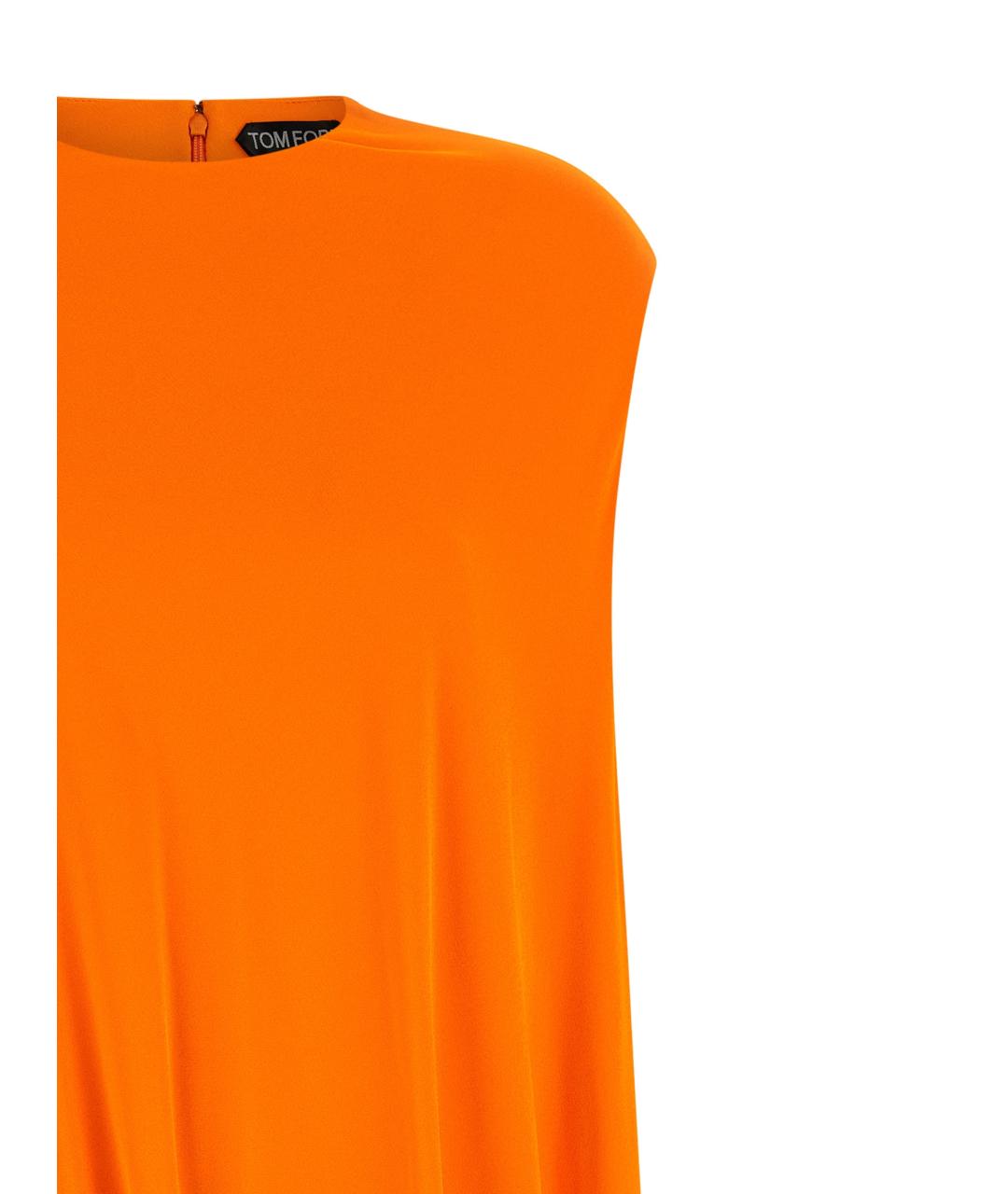 TOM FORD Оранжевая вискозная блузы, фото 3