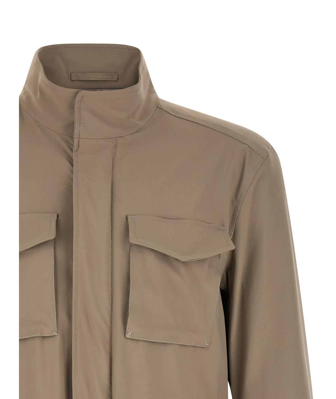 HERNO Бежевая полиамидовая куртка, фото 3