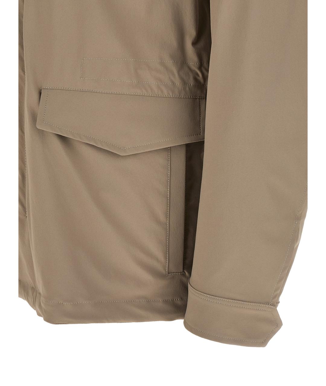 HERNO Бежевая полиамидовая куртка, фото 4