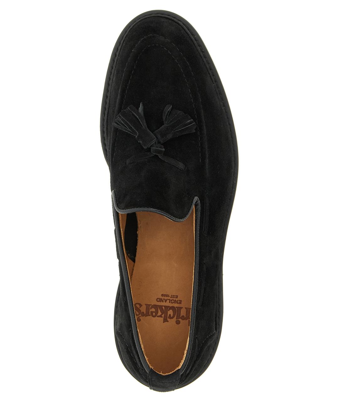 TRICKER'S Черные замшевые лоферы, фото 4