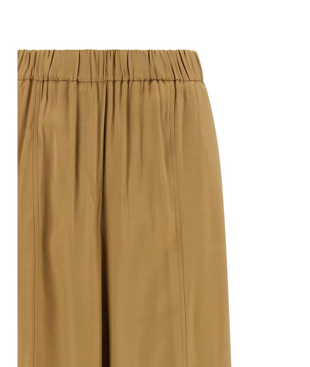 NUDE Бежевые вискозные прямые брюки, фото 3