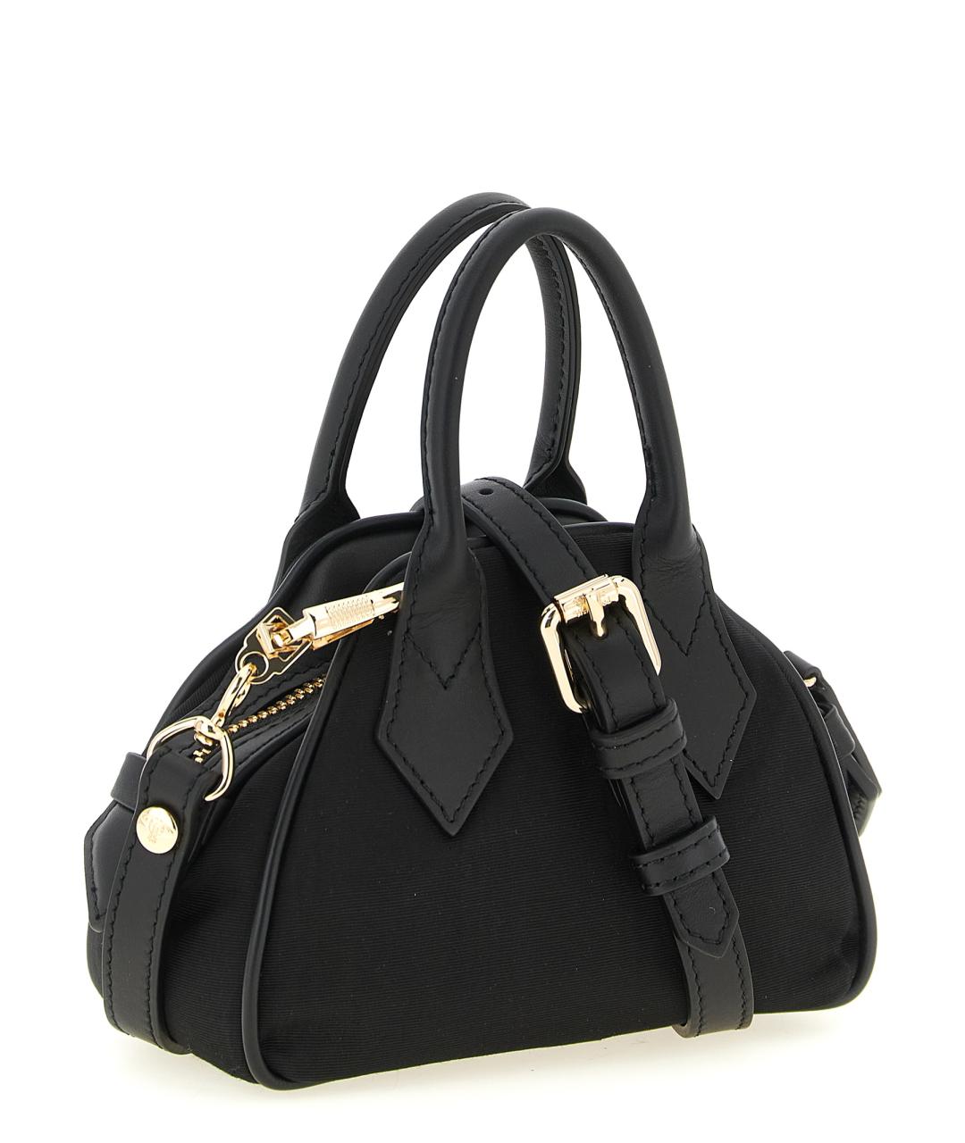 VIVIENNE WESTWOOD Черная синтетическая сумка тоут, фото 2