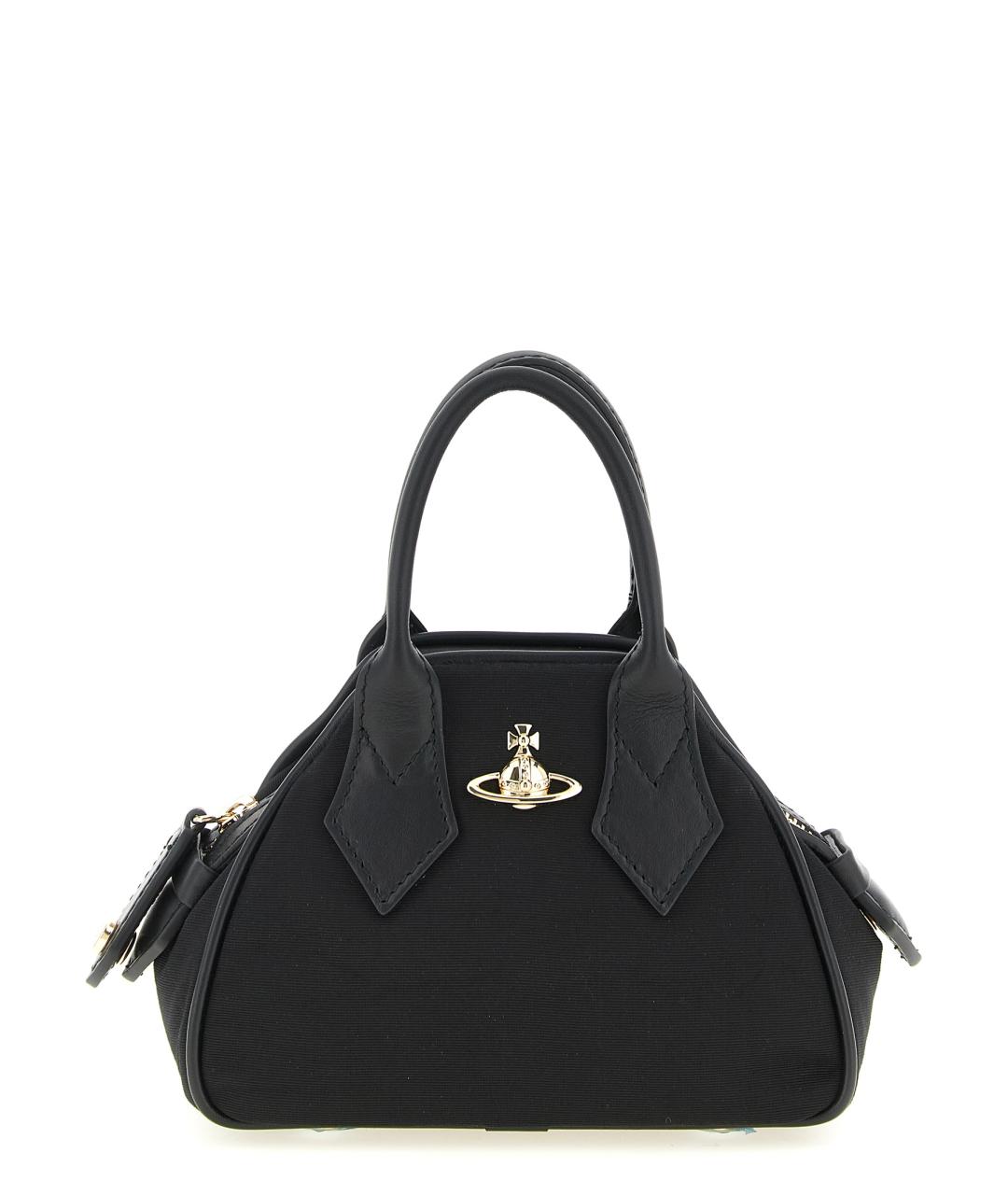VIVIENNE WESTWOOD Черная синтетическая сумка тоут, фото 1