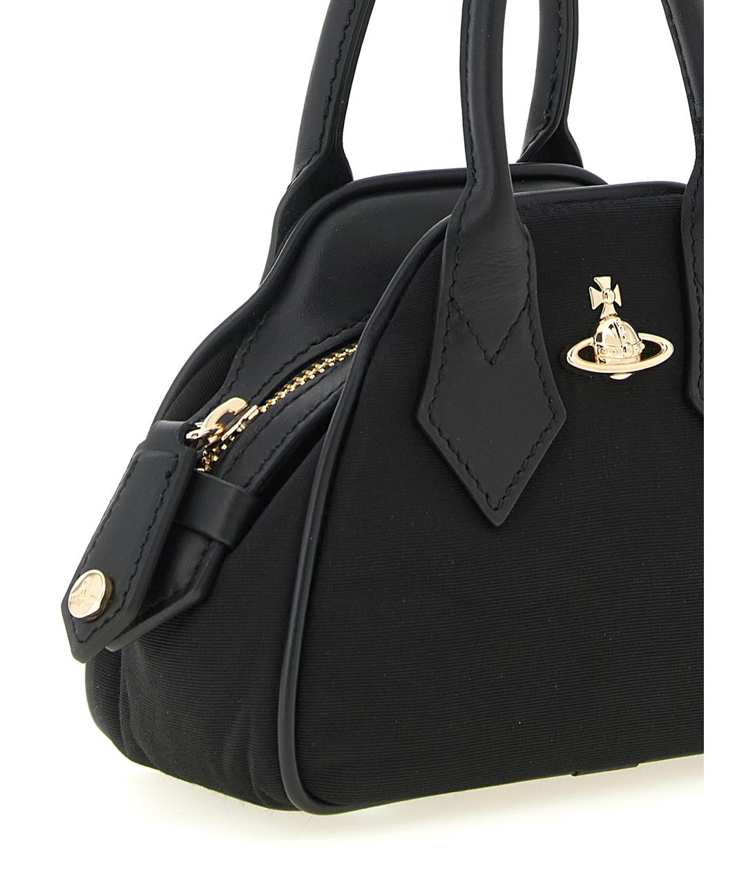 VIVIENNE WESTWOOD Черная синтетическая сумка тоут, фото 3