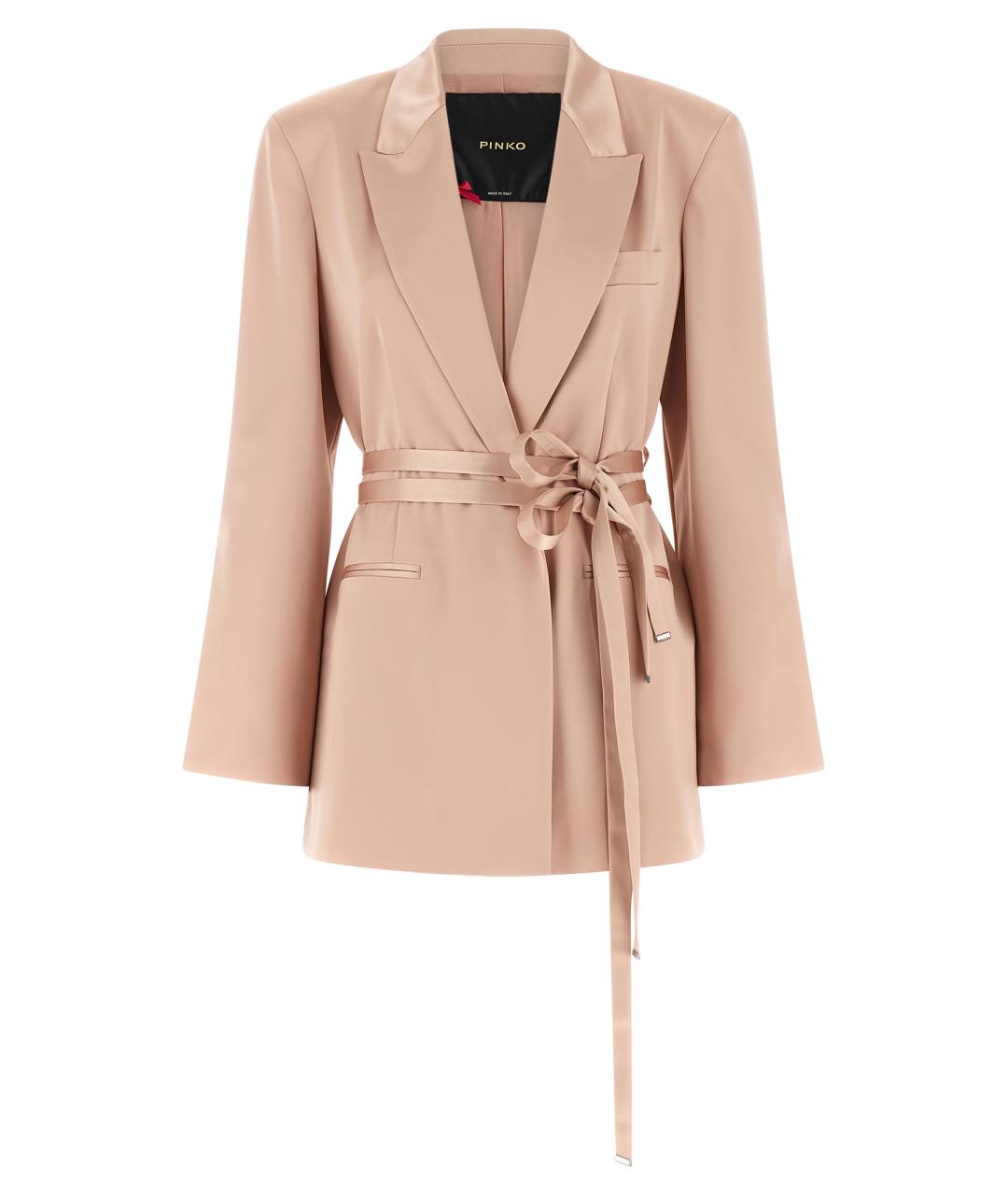 PINKO Розовый ацетатный жакет/пиджак, фото 1
