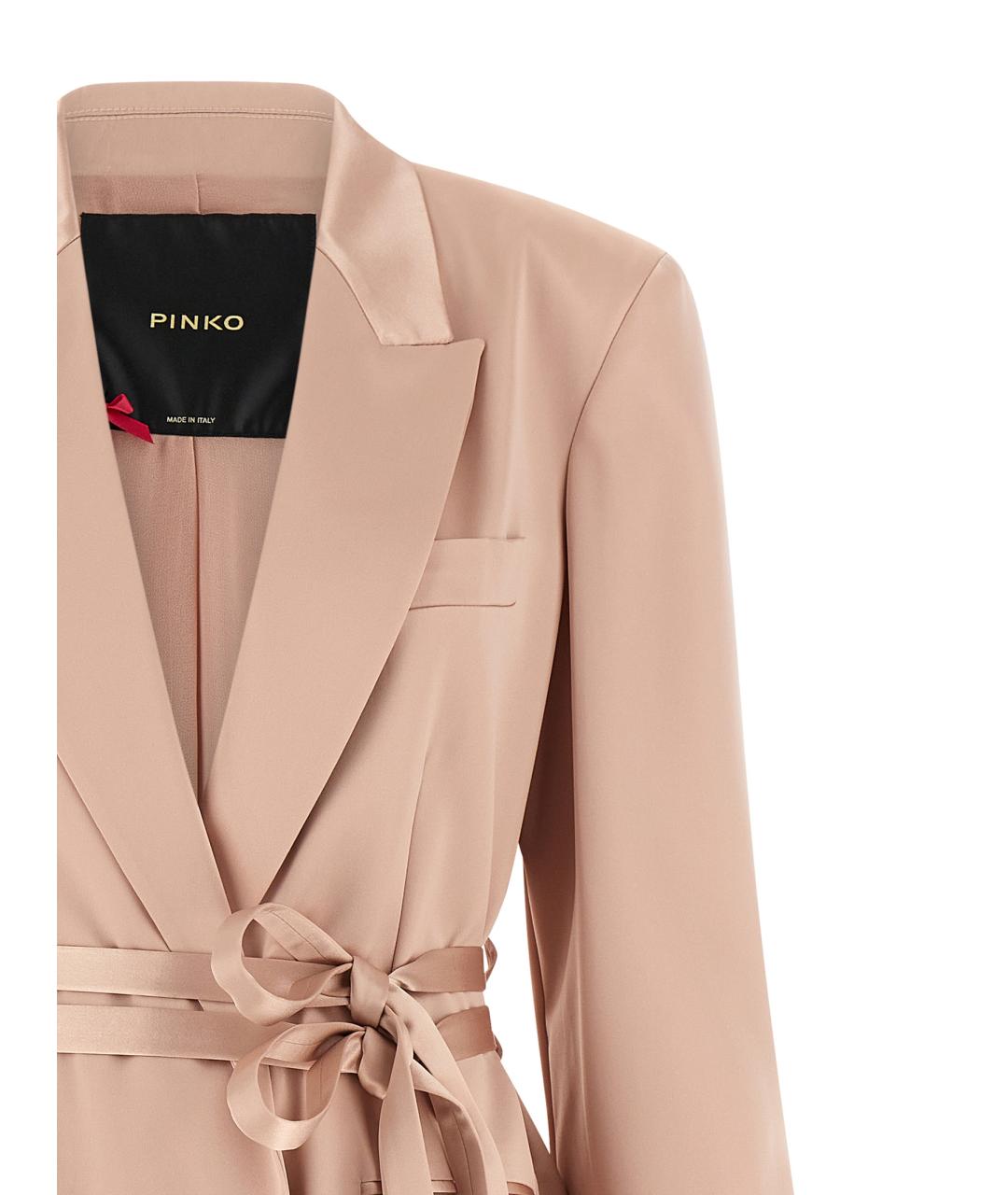 PINKO Розовый ацетатный жакет/пиджак, фото 3