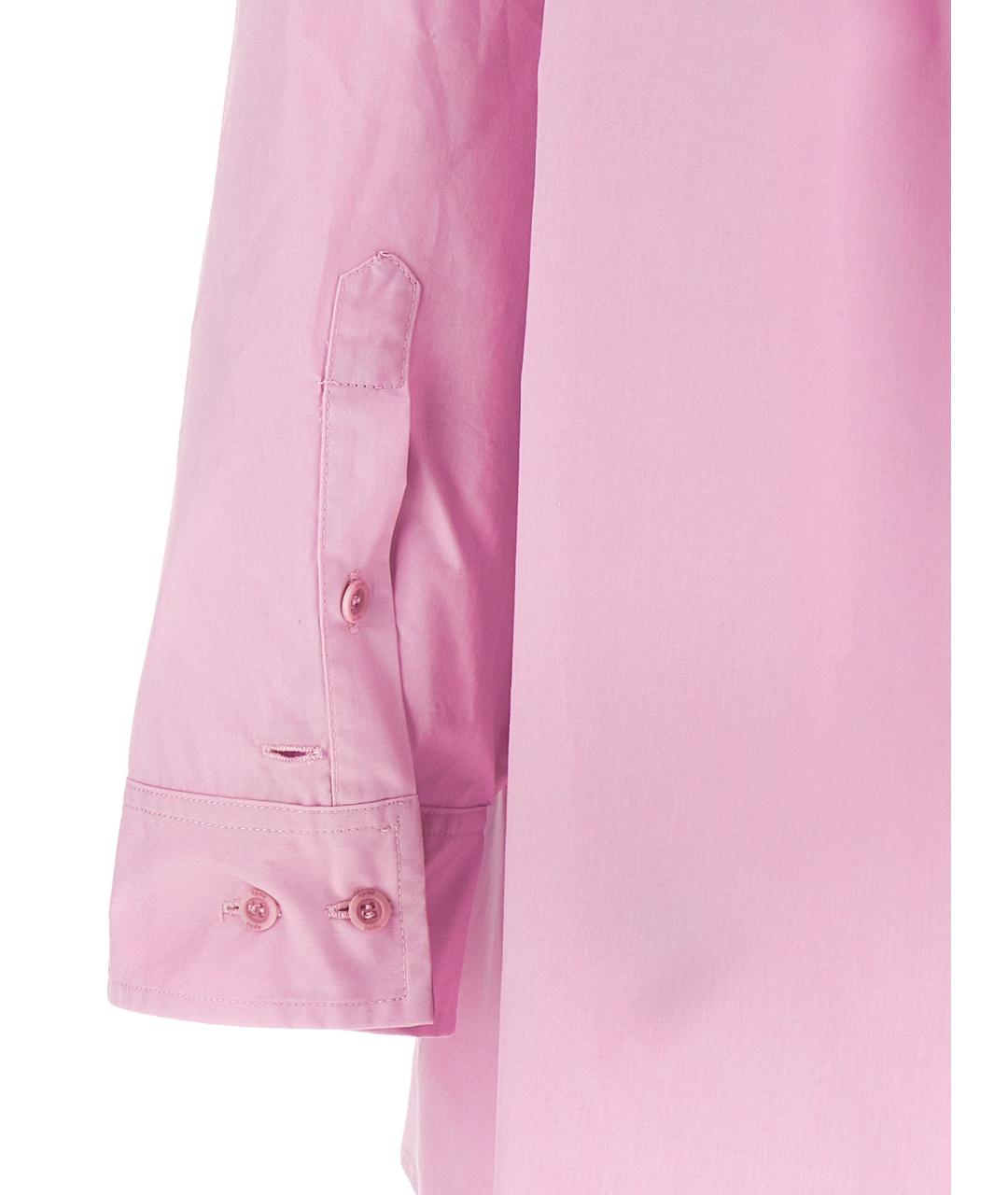 NUDE Розовая хлопковая рубашка, фото 5