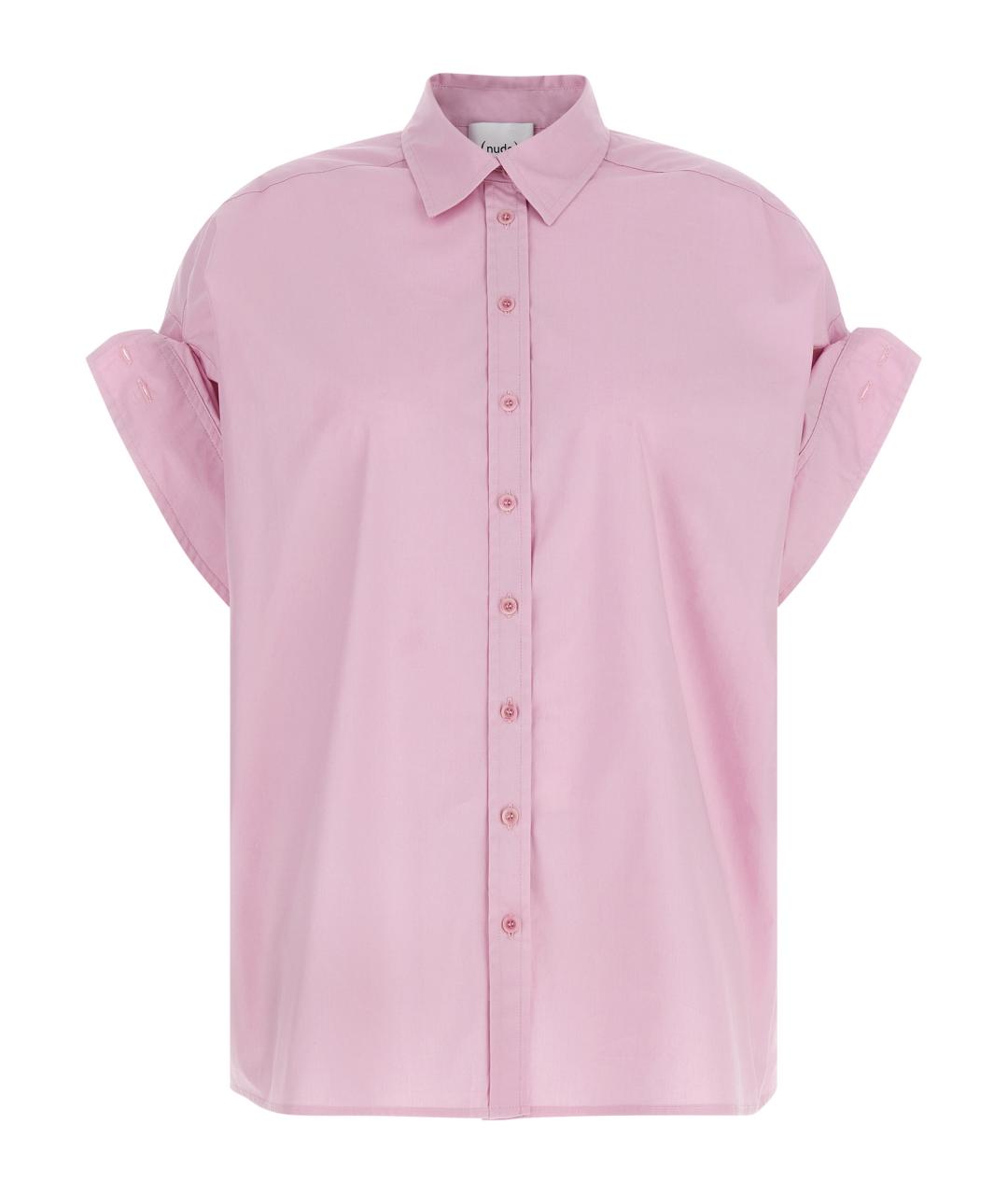 NUDE Розовая хлопковая рубашка, фото 1