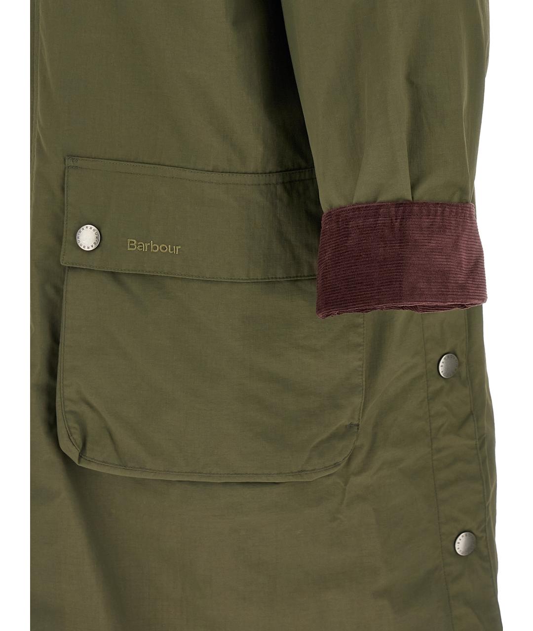 BARBOUR Зеленая полиамидовая парка, фото 5