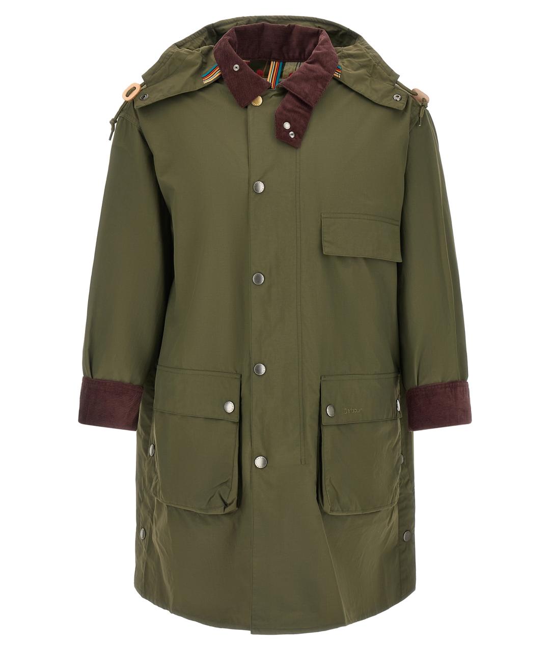 BARBOUR Зеленая полиамидовая парка, фото 1