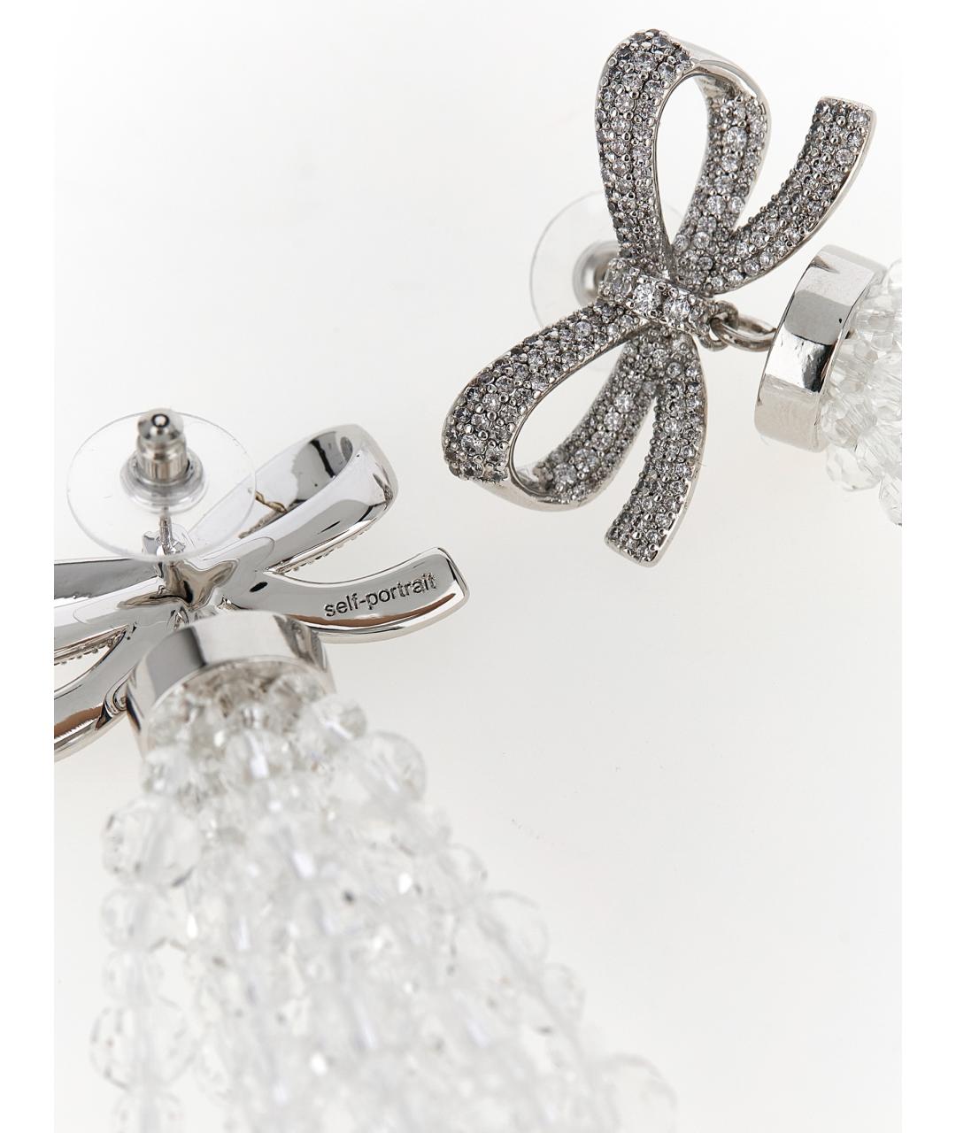 SELF-PORTRAIT Серебряные металлические серьги, фото 3