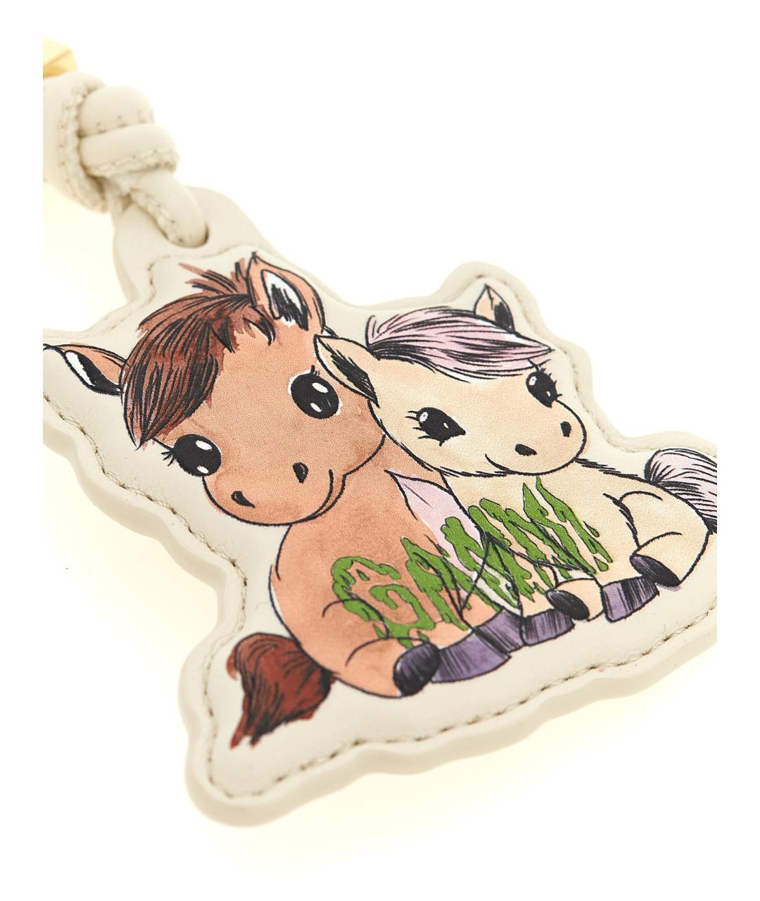 GANNI Бежевый брелок, фото 3