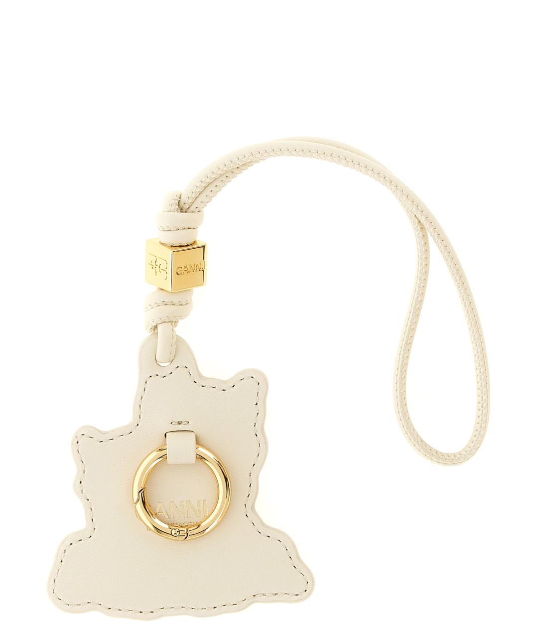 GANNI Бежевый брелок, фото 2