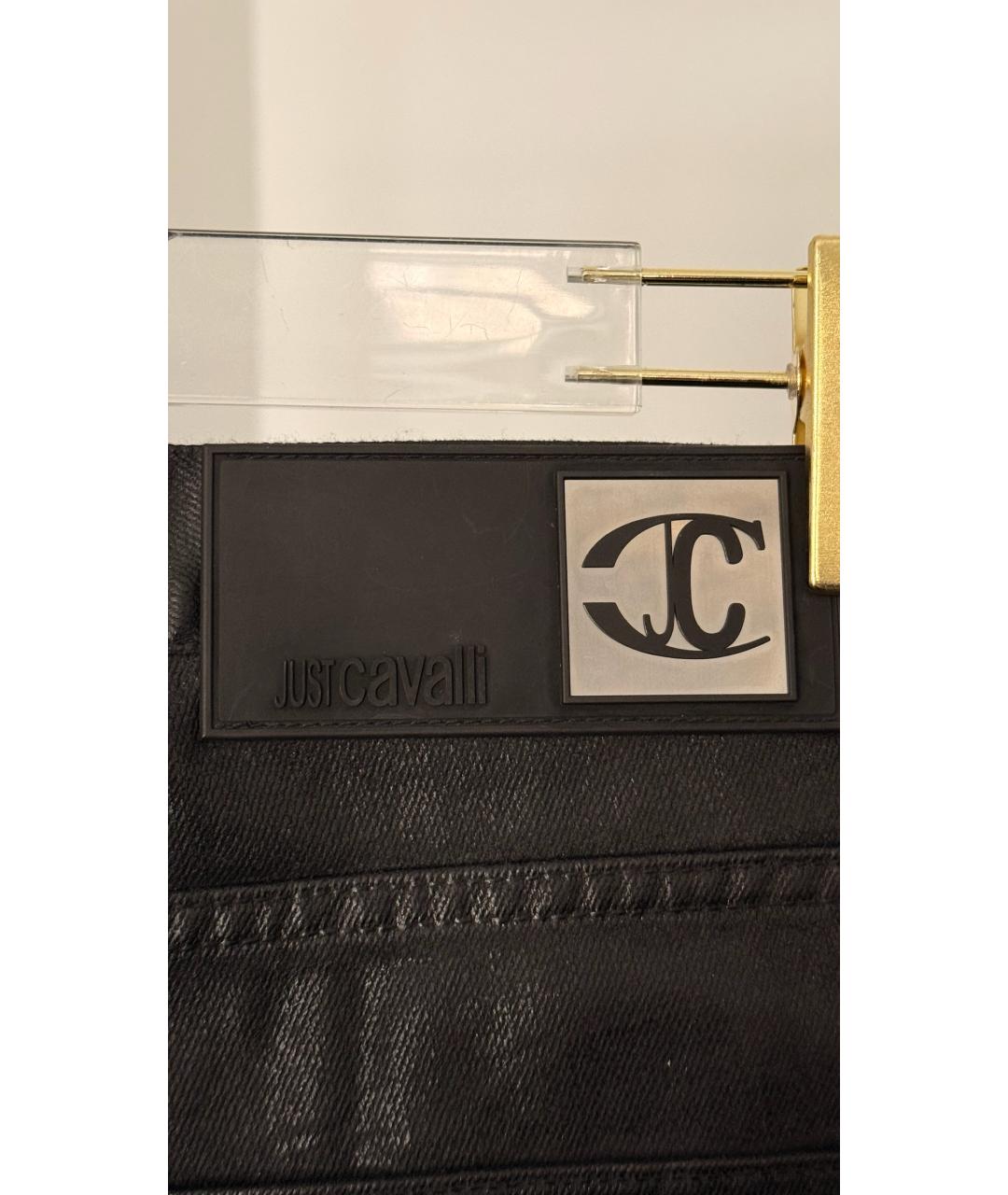 JUST CAVALLI Черные прямые джинсы, фото 3