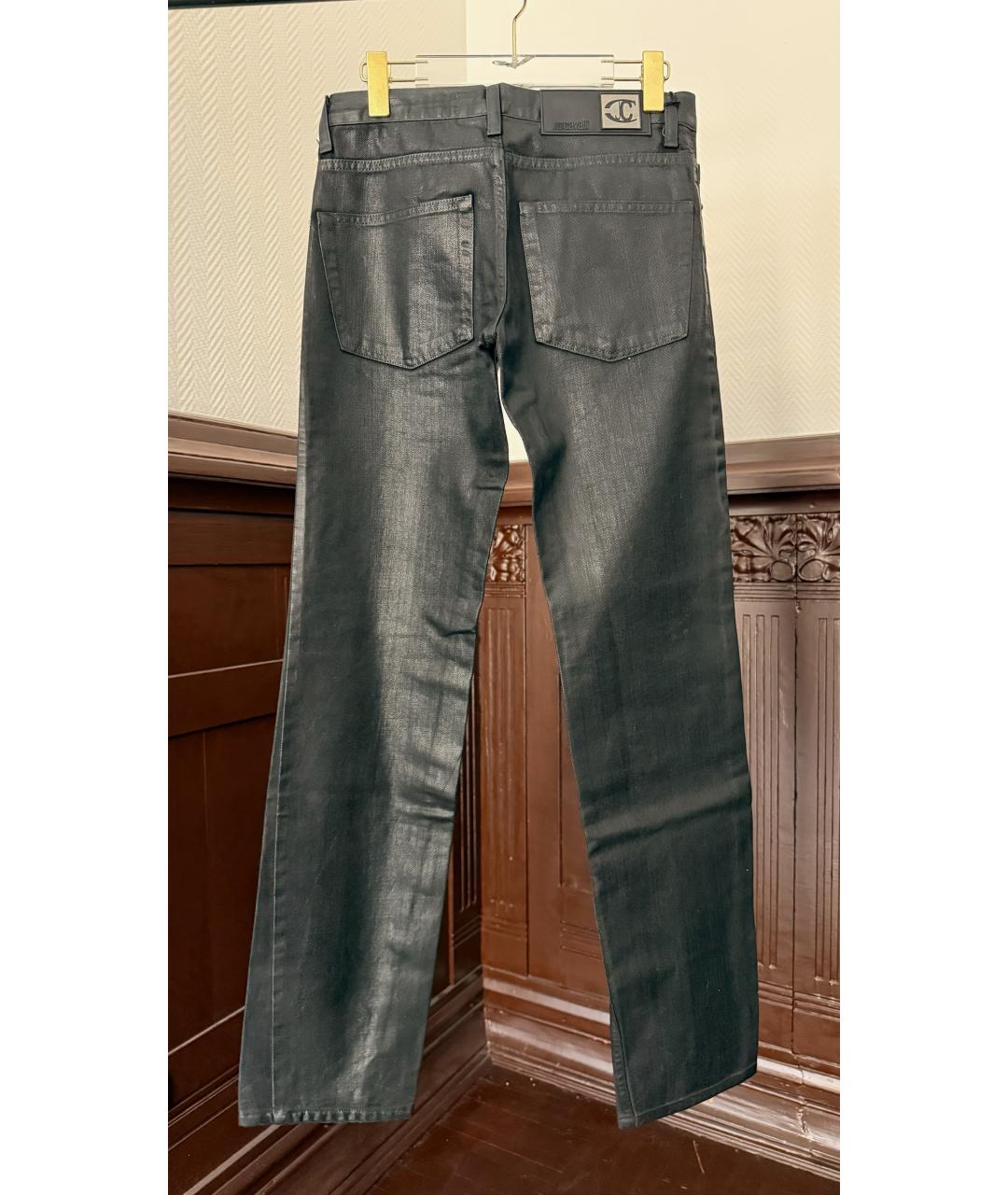 JUST CAVALLI Черные прямые джинсы, фото 2