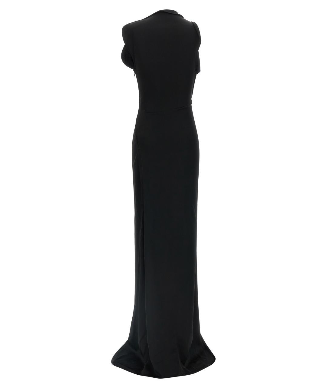 VICTORIA BECKHAM Черное ацетатное платье, фото 2