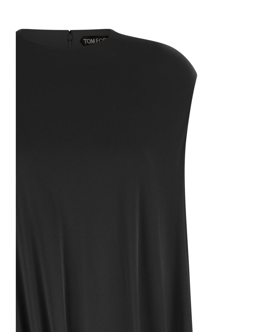 TOM FORD Черная вискозная блузы, фото 3