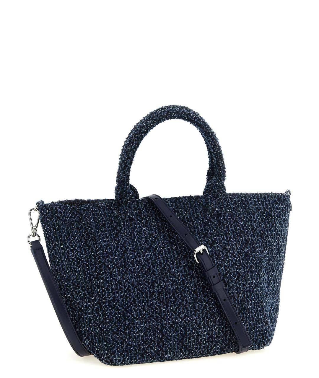 GANNI Синяя хлопковая сумка тоут, фото 2